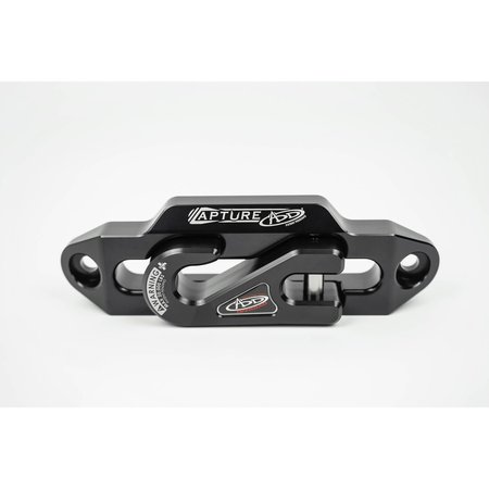 Addictive Desert Designs 1 5/16" WINCH FAIRLEAD PLATE WITH RECESSED ROUND END HOOK IN BLACK AC99157590NA